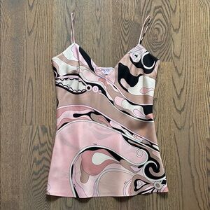 Emilio Pucci Orchidee silk twill camisole